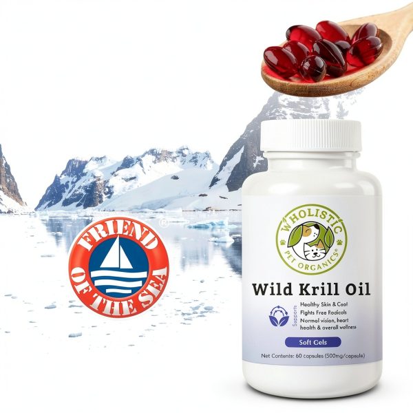 Wholistic Krill Oil Dog Supplement Skin Coat Joint Health-4