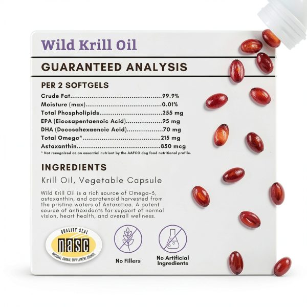 Wholistic Krill Oil Dog Supplement Skin Coat Joint Health-2