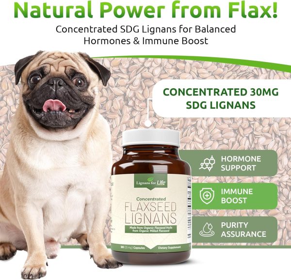Lignans for Life Organic Flaxseed Capsules for Dogs-5