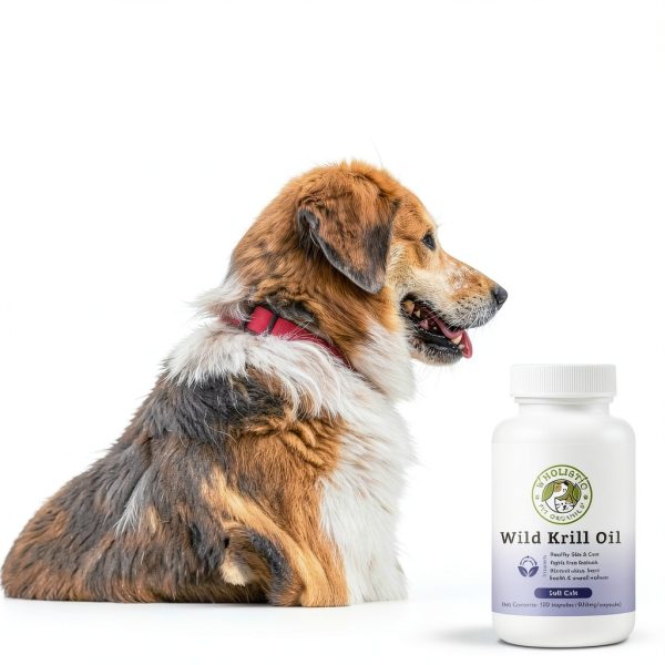 Wholistic Krill Oil Dog Supplement Skin Coat Joint Health-3