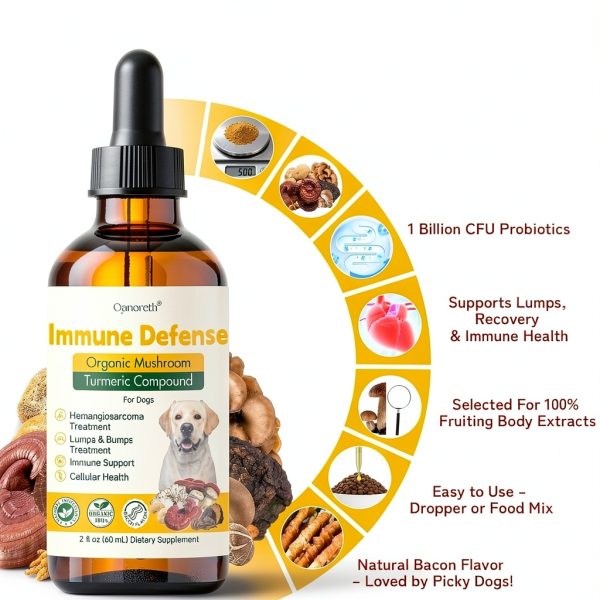 Qanoreth Dog Mushroom Supplement Immune Support-4