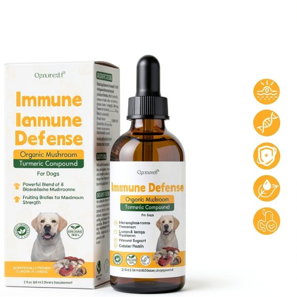 Qanoreth Dog Mushroom Supplement Immune Support-1