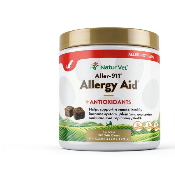NaturVet Allergy Aid Soft Chews for Dogs Cats Supplement-2
