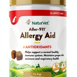 NaturVet Allergy Aid Soft Chews for Dogs Cats Supplement-0