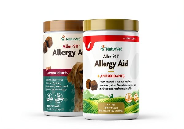 NaturVet Allergy Aid Soft Chews for Dogs Cats Supplement-1