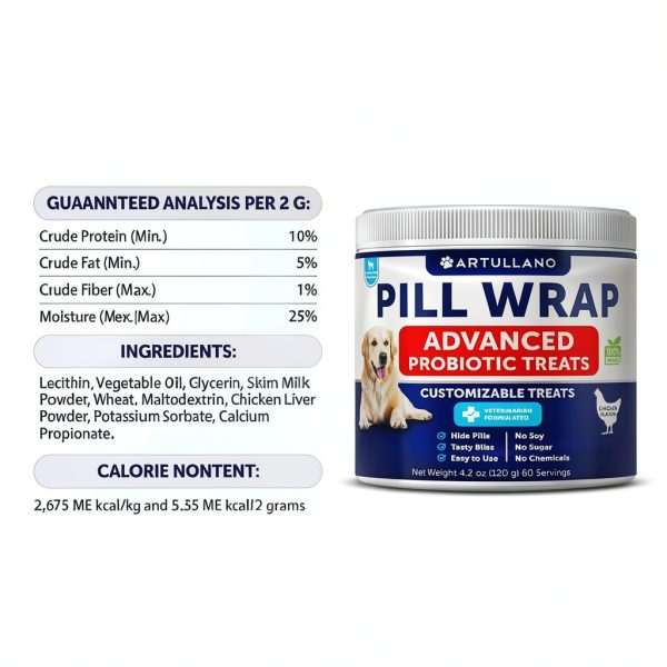 Artullano Pill Wrap Paste for Dogs Chicken Flavor Medication-4