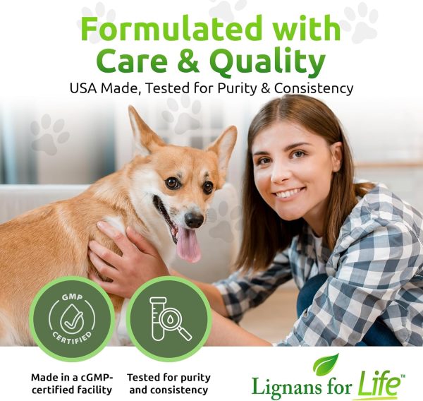Lignans for Life Organic Flaxseed Capsules for Dogs-4