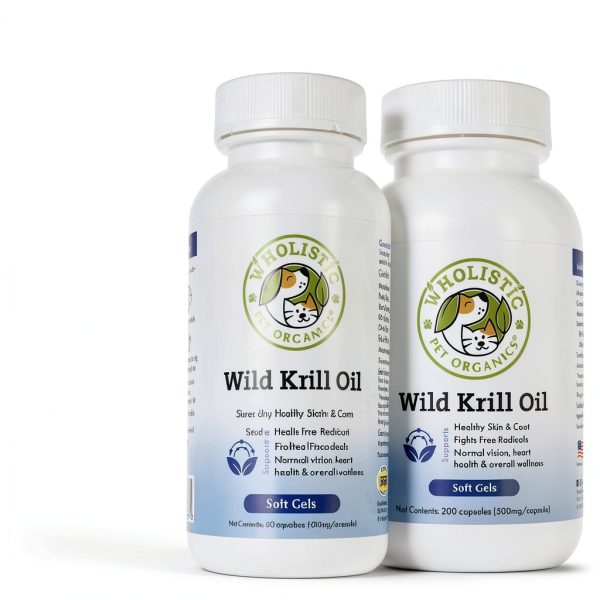 Wholistic Krill Oil Dog Supplement Skin Coat Joint Health-1