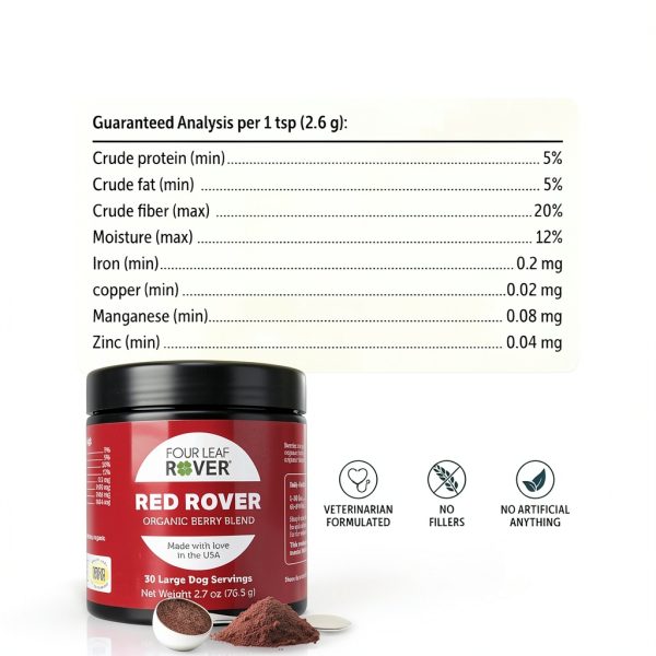 Dog Antioxidant Supplement Four Leaf Rover Organic-6
