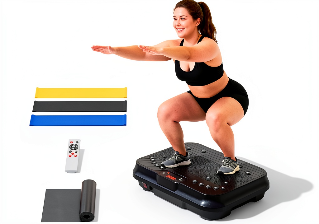 DKDNSJ Vibration Plate Machine Slim Black