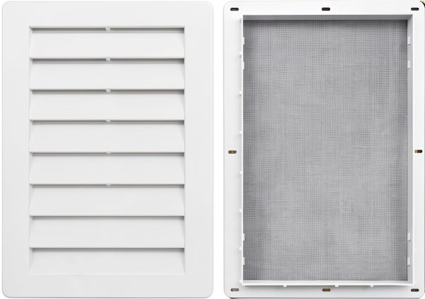 12x18 Rectangle Functional Gable Vent White 2‑Piece by Suntown-3