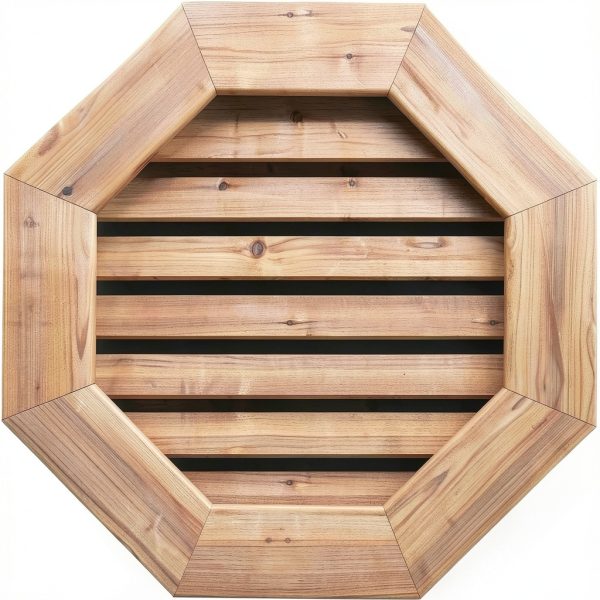 Ekena Millwork Gable Vent 25in x 25in Red Cedar GVWOC20X2001SFUWR-0