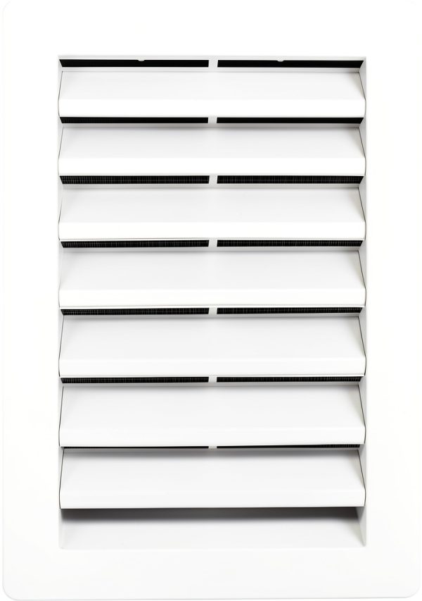 12x18 Rectangle Functional Gable Vent White 2‑Piece by Suntown-0
