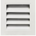 Gable Vent White Aluminum 10x10 Square Louvered Cover by CuteHook-0