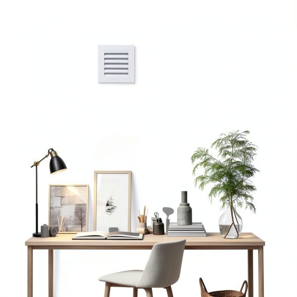 Gable Vent White Aluminum 10x10 Square Louvered Cover by CuteHook-5
