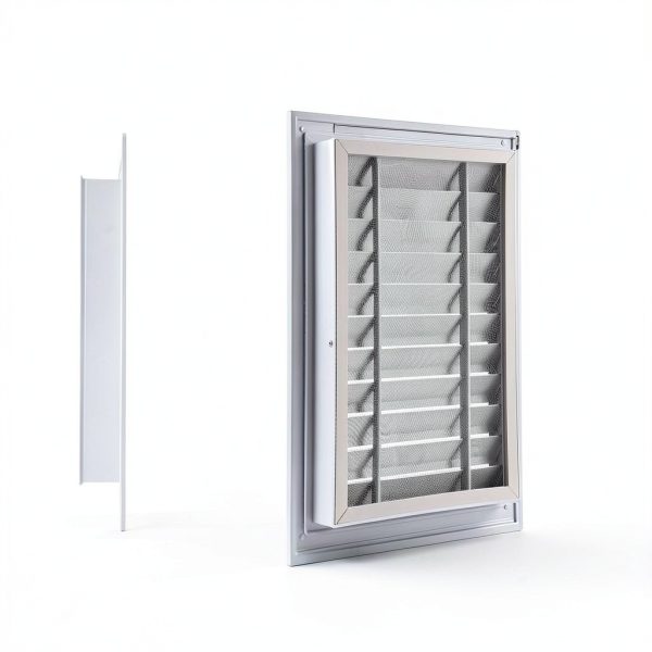 Gable Vent 12" x 18" White Aluminum Alloy 2-Piece Set by Gisafai-1