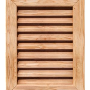 Ekena Millwork GVWVE18X2401SFUPI Vertical Gable Vent Gable Vent, 18"W x 24" (23"W x 29"H Frame Size), Pine, Unfinished-0