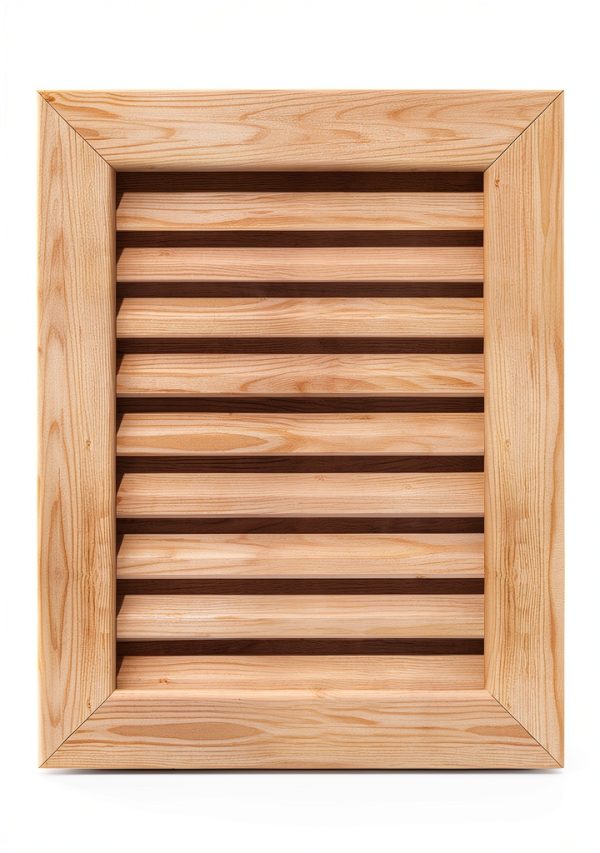 Ekena Millwork GVWVE18X2401SFUPI Vertical Gable Vent Gable Vent, 18"W x 24" (23"W x 29"H Frame Size), Pine, Unfinished-0