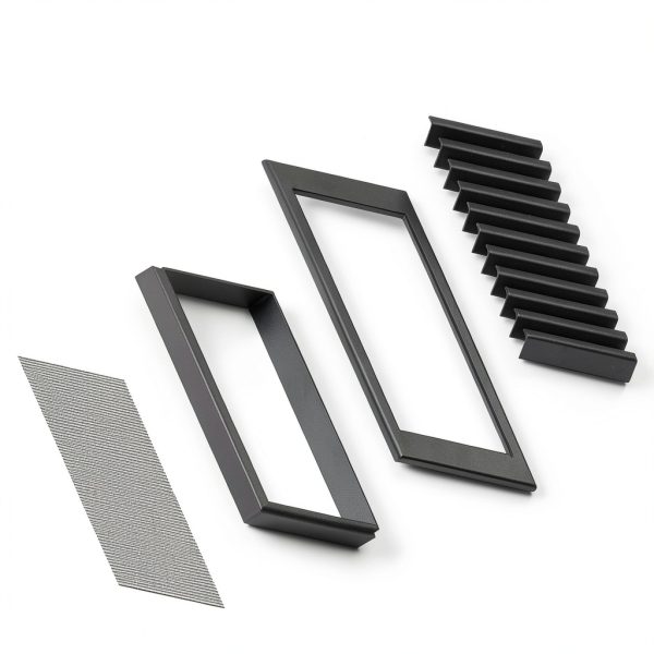 10" x 10" Aluminum Gable Vent by Zepoty – 8" Screened, Paintable-3