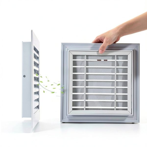 Kokone Gable Vent 12x12 Aluminum Shed Vent Screen and Screws White-5