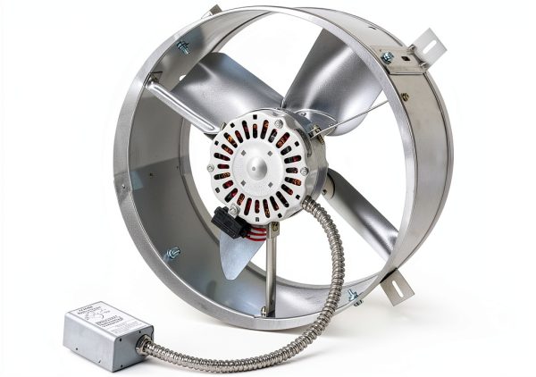 Cool Attic CX1500 Gable Mount Power Attic Ventilator with 2.6-Amp 60-Hz Motor and 14-Inch Blade-0