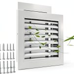 Kokone Gable Vent 12x12 Aluminum Shed Vent Screen and Screws White-0