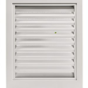 12" X 12" Aluminum Gable Vent, Paintable Shed Vents with Screen, Stylish Design Return Air Grill, Perfect for Houses, Attics, and Exterior Walls [ Inside Dimensions: 10" x 10" ]-0