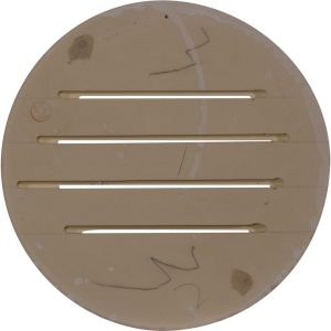 Ekena Millwork 12"W x 12"H x 1 1/8"P, Round Gable Vent Louver, Functional, Factory Primed White-1