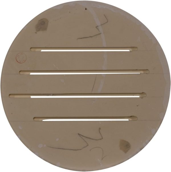 Ekena Millwork 12"W x 12"H x 1 1/8"P, Round Gable Vent Louver, Functional, Factory Primed White-1