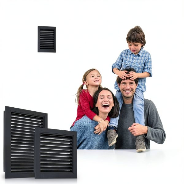 10" x 10" Aluminum Gable Vent by Zepoty – 8" Screened, Paintable-6