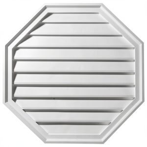 Octagon Gable Vent Louver 18in W x 18in H x 1-1/8in by Ekena Millwork-0