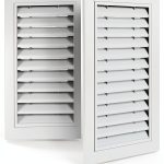 Gable Vent 12" x 18" White Aluminum Alloy 2-Piece Set by Gisafai-0
