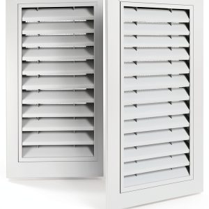 Gable Vent 12" x 18" White Aluminum Alloy 2-Piece Set by Gisafai-0