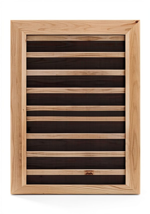 Ekena Millwork GVWVE18X2401SFUPI Vertical Gable Vent Gable Vent, 18"W x 24" (23"W x 29"H Frame Size), Pine, Unfinished-2