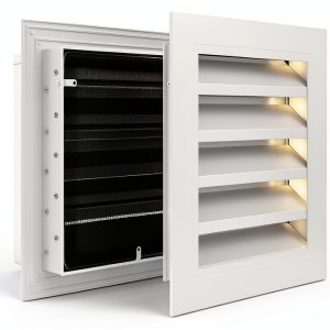 2 Pack 12" x 12" Gable Vent for House Aluminum Attic Vent with Screen Shed Gable Vent Door Vents for Exterior Door Ventilation in House Shed Vent [Vent Opening: 10" x 10"]-0