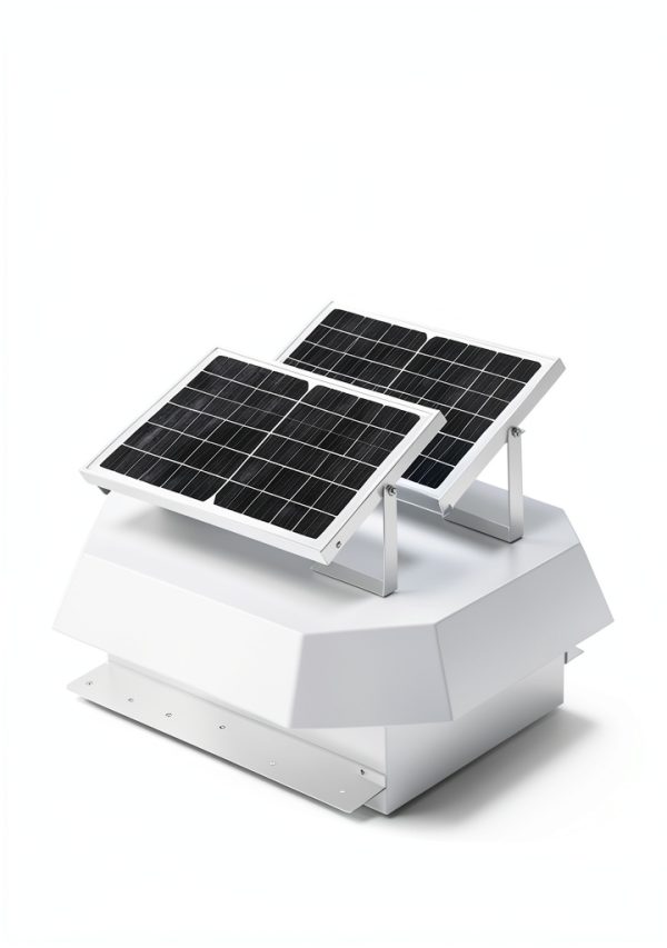 Solar Roof Fan Krysolad 3.5" Container Vent with Adjustable Panels-6