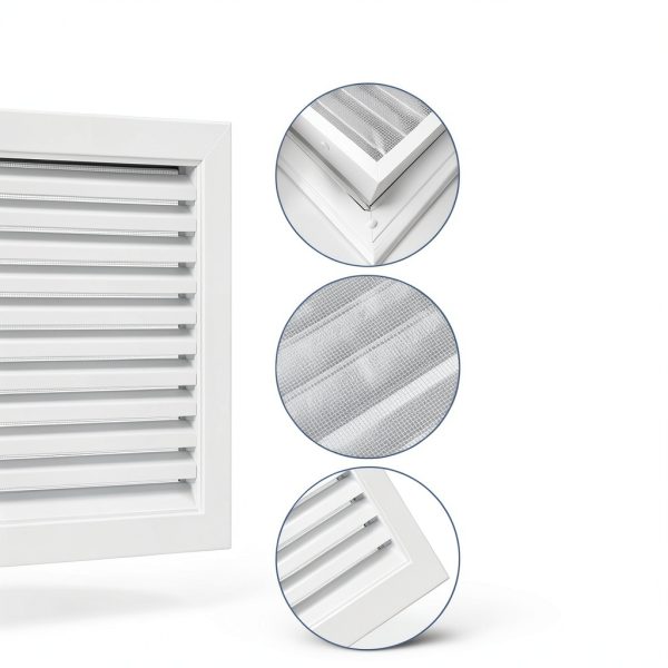 16" X 20" Gable Vent Aluminum Gable Vents for Houses Attic Vent Shed Vents Cover Exterior with Screen Mesh Alloy Wall Vent Ventilation for Home Garage Attic Ceiling - Vent Opening: 14" x 18" White-1