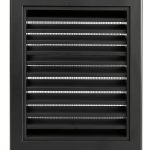 Zepoty 20x20 Aluminum Gable Vent – Black 18x18 Paintable-0