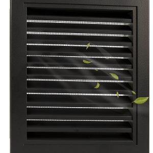 10" x 10" Aluminum Gable Vent by Zepoty – 8" Screened, Paintable-0